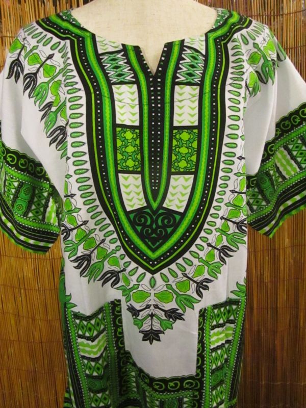 画像: 小さめサイズ＊アフリカンプリント＊ダシキ＊ＤＡＳＨＩＫＩ＊Ｓ