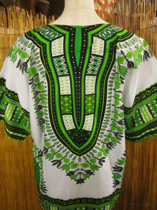 画像: 小さめサイズ＊アフリカンプリント＊ダシキ＊ＤＡＳＨＩＫＩ＊Ｓ